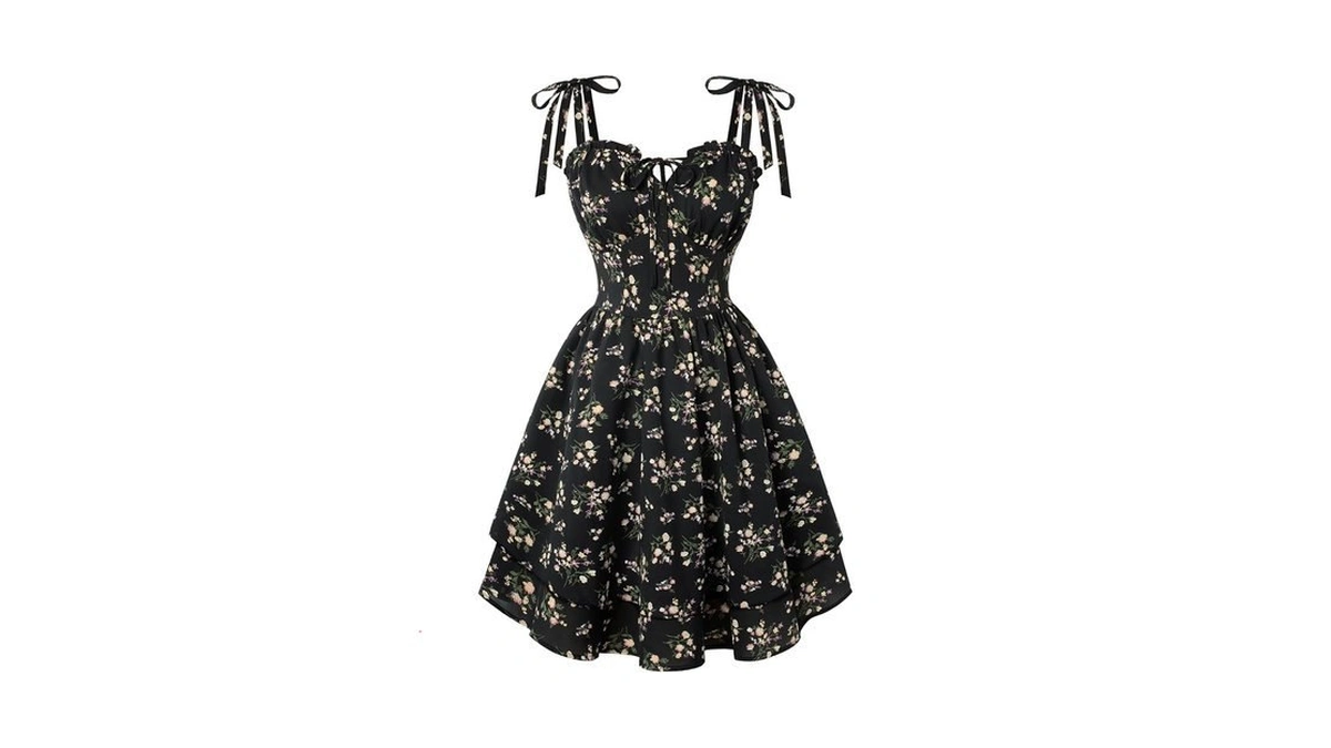 Scarlet Darkness Floral Mini Dress For Women Teens Summer 2026
