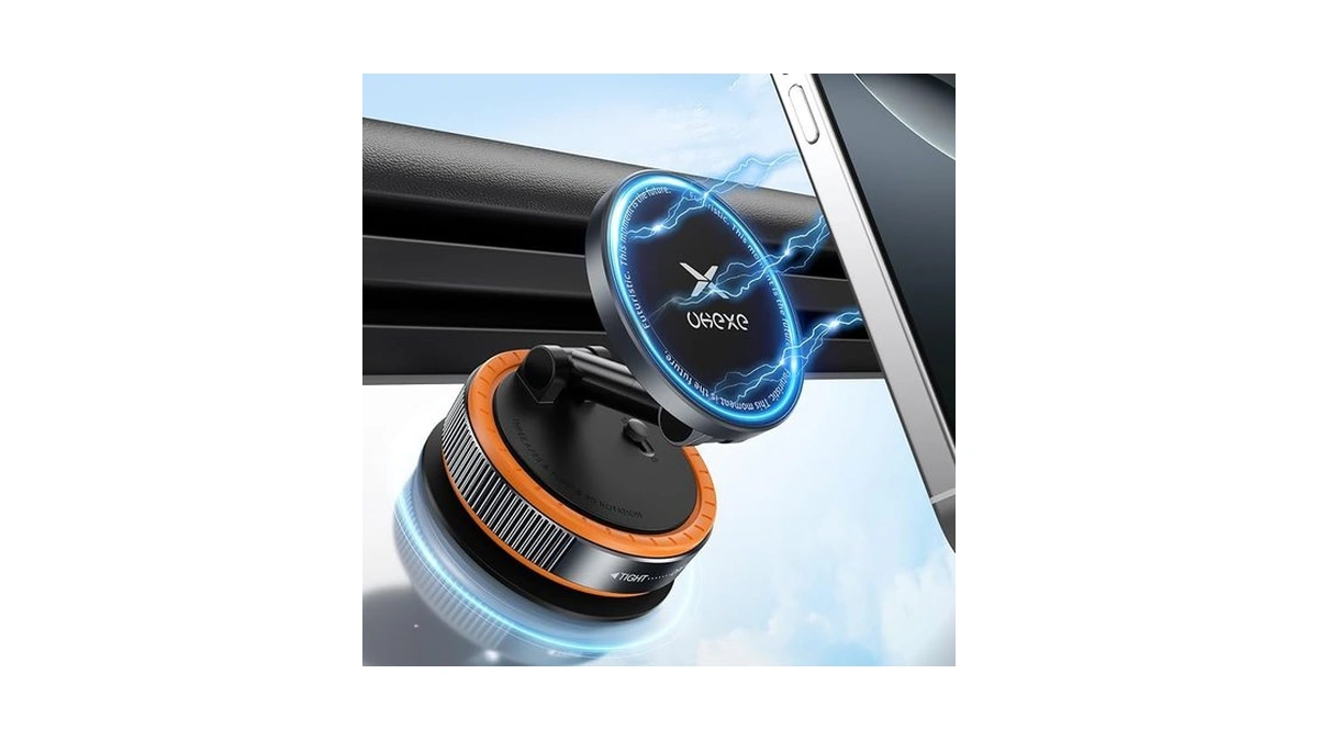 Ukexe Vacuum Magnetic Phone Holder For You Car 360° Adjustable