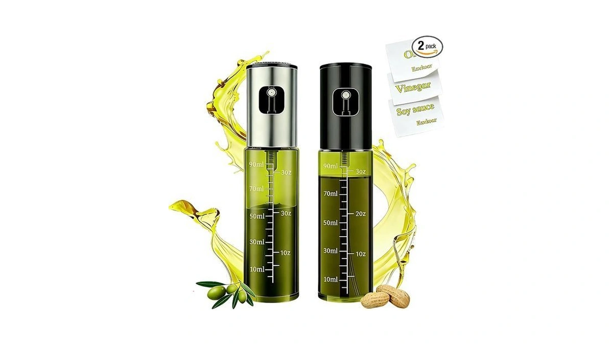 Eavkoar Cooking Oil Spray Bottle, Olive Oil And Avocado Oil