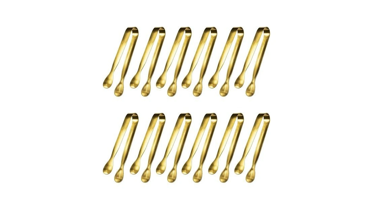 Jcren 12 Pcs Serving Tongs, Small Serving Utensils For Parties