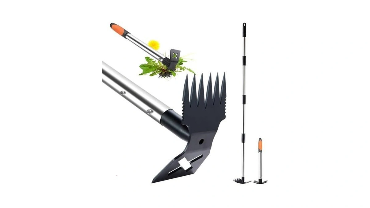 60" Weed Puller Tool With Long Handle And 17" Weeding
