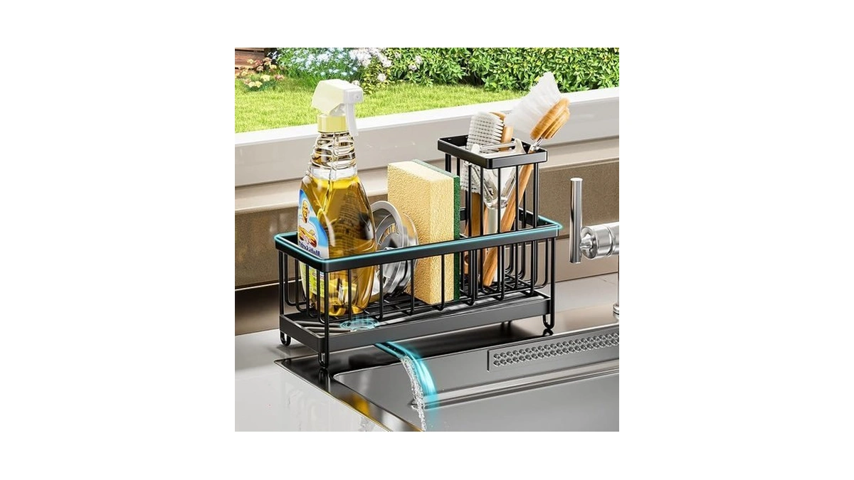 Lbupvly Sponge Holder For Kitchen Sink - Sink Organizer And