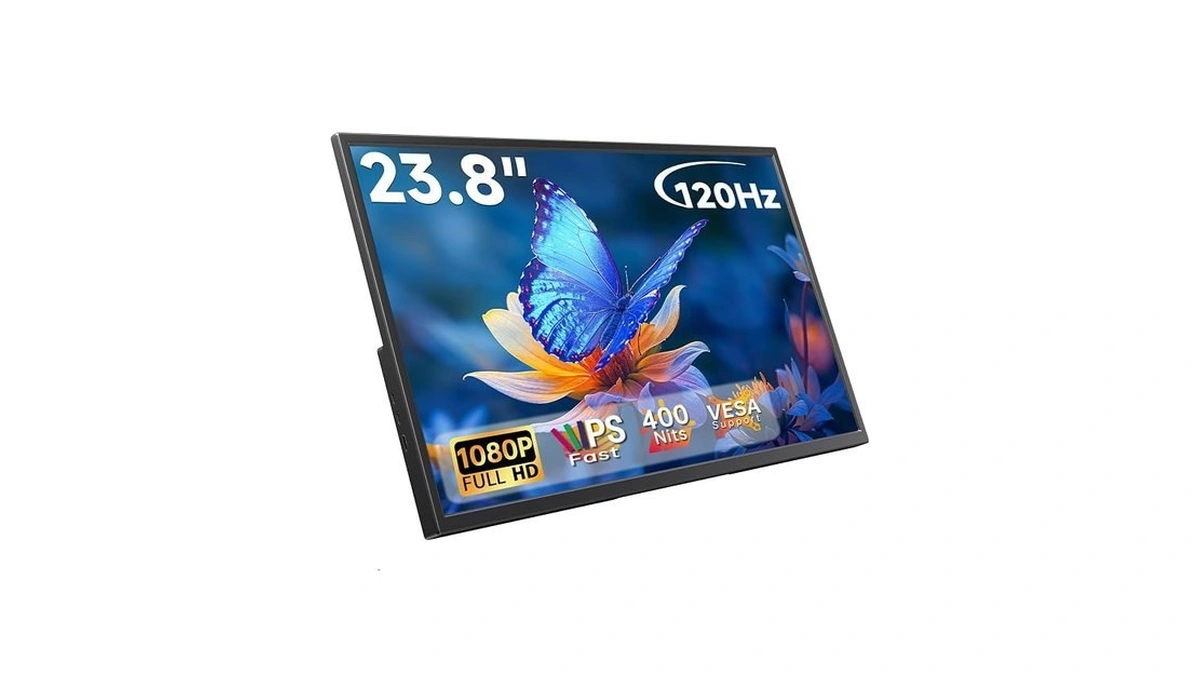 23.8 Inch Portable Monitor For Laptop, 120hz Fhd 1080p Ips