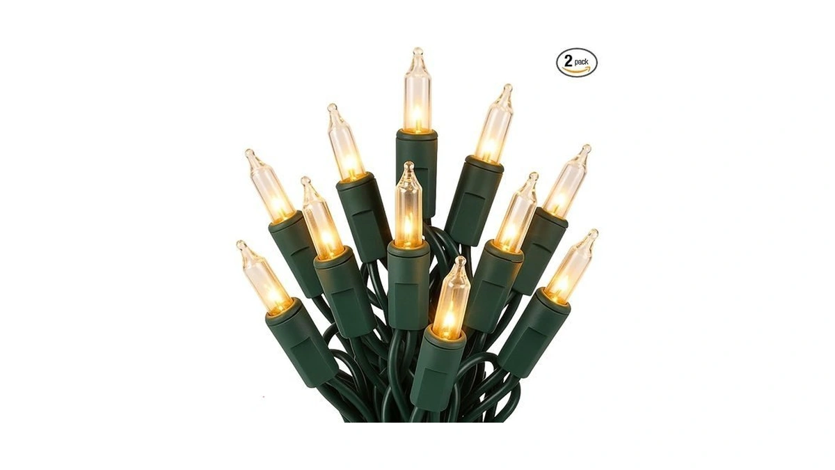 Koopower 2 Pcs 16ft 50 Led String Lights Battery Operated