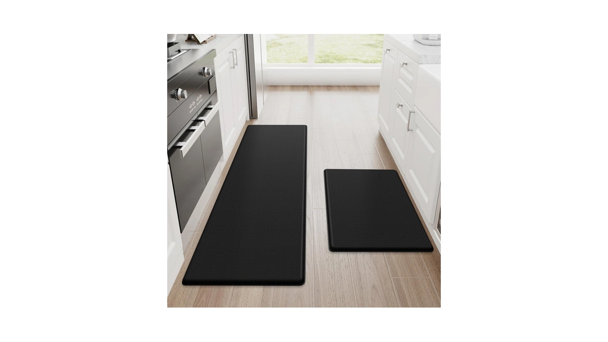 Steprite Kitchen Mats, 2pcs Kitchen Rugs, Cushioned Anti Fatigue Kitchen
