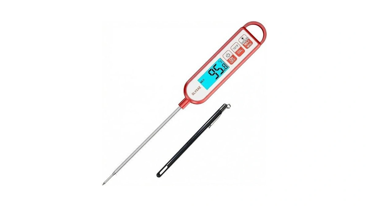 Glvsae Digital Meat Thermometer Instant Readings In 1-2 Seconds Food