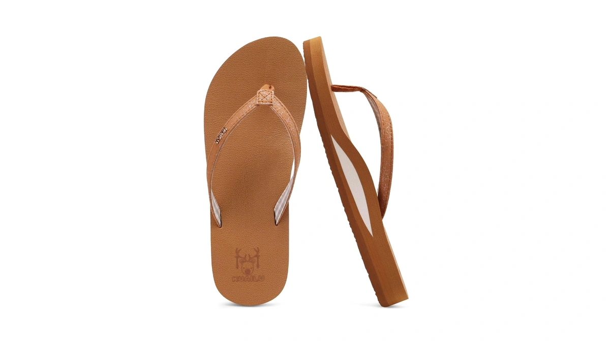 Kuailu Womens Arch Support Flip Flops Comfort...