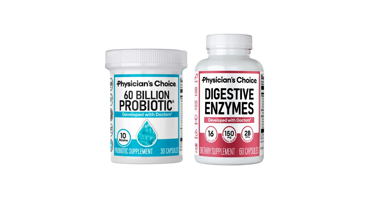 Physician's Choice Advanced Gut Health Bundle: 60 Billion Probiotics 30ct