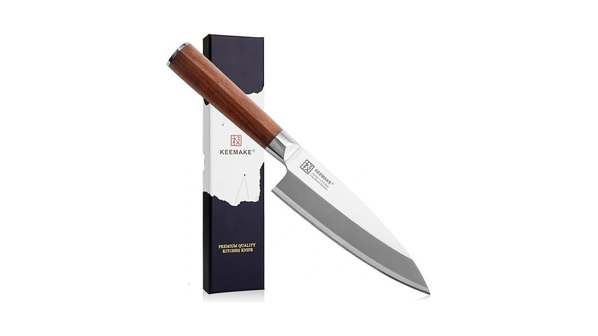 Keemake Deba Knife 6.5 Inches, Chef Knife Single Bevel High