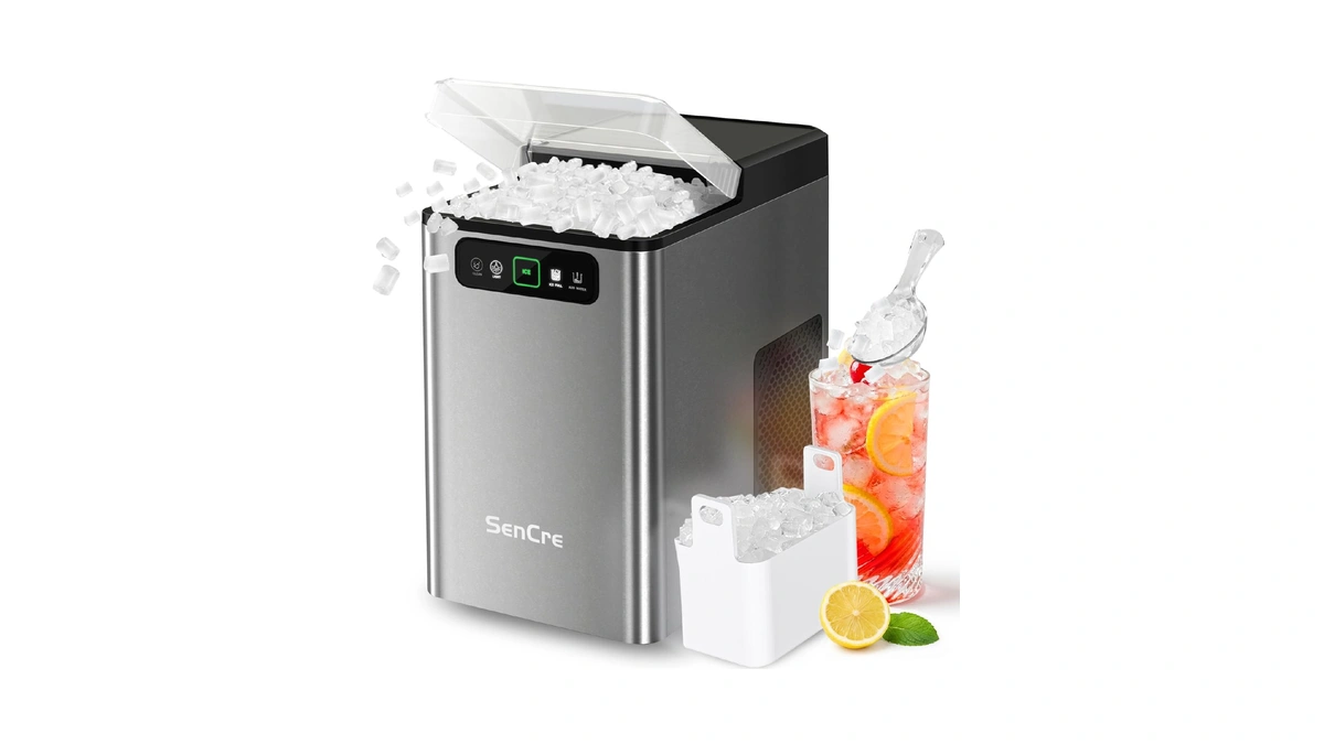 Sencre Nugget Ice Maker Countertop 40lbs/24h Soft Chewable Ice Machine