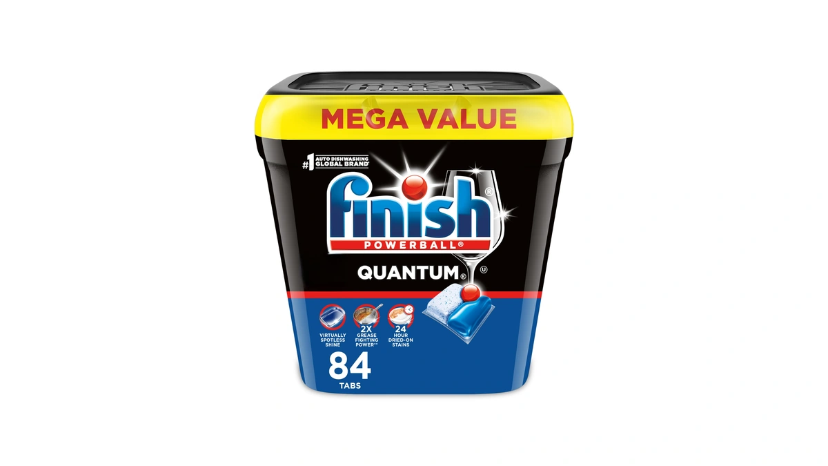 Finish Quantum Dishwasher Pods, No Pre-rinse Dishwasher Detergent Soap Removes
