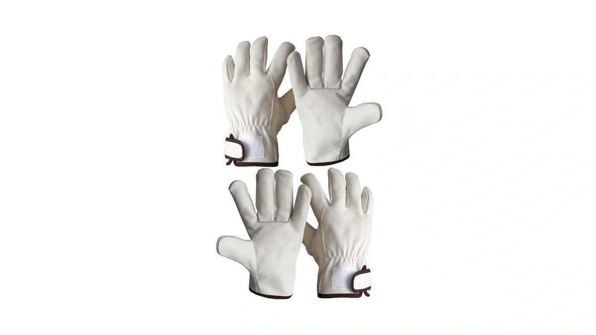 Ketterleppe 2 Pairs Leather Work Gloves For Men - Cowhide