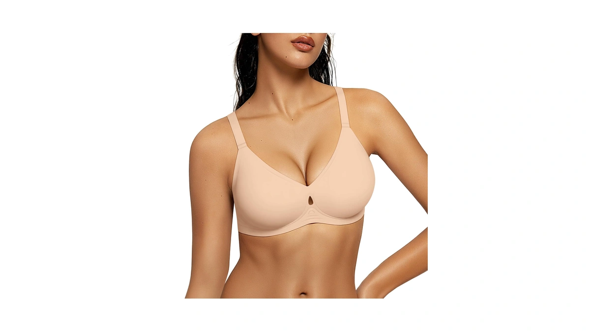 Letsjoli Bras For Women No Underwire Wireless Jelly Bra Support