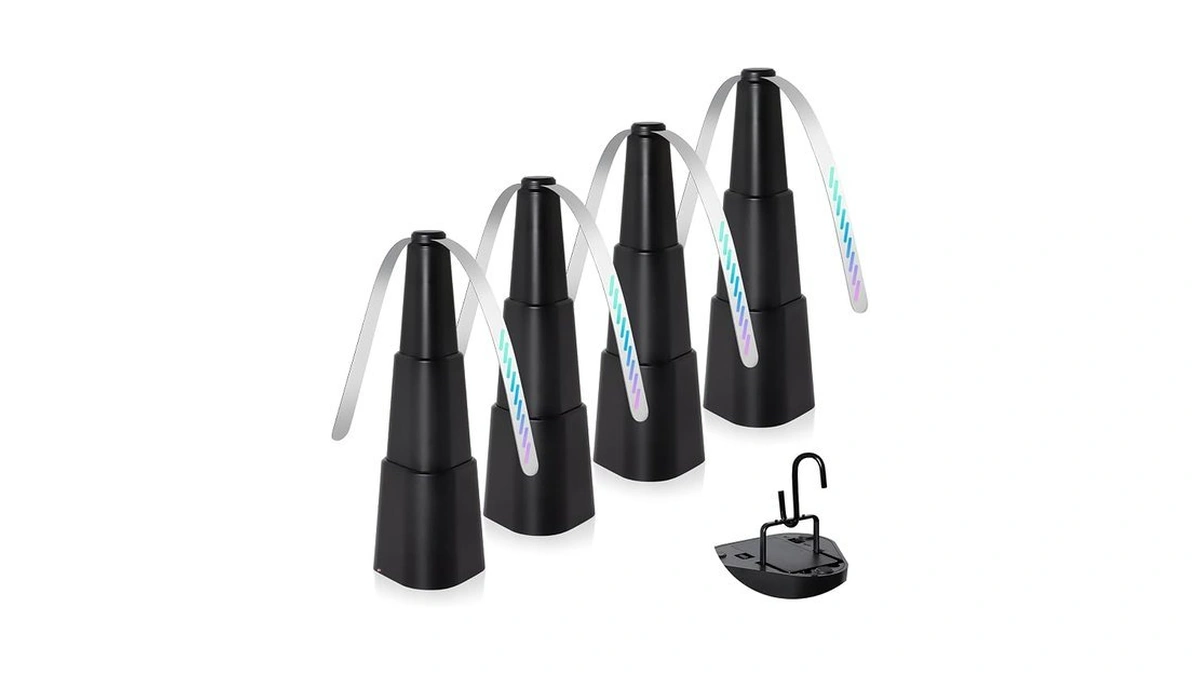 Hkkdkta Fly Fans For Tables, 4 Packs Indoor Outdoor Fan