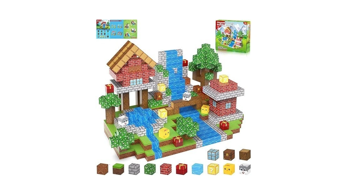 Casrra Magnetic Blocks 100pcs Magnetic Building Blocks For Kids– Magnet