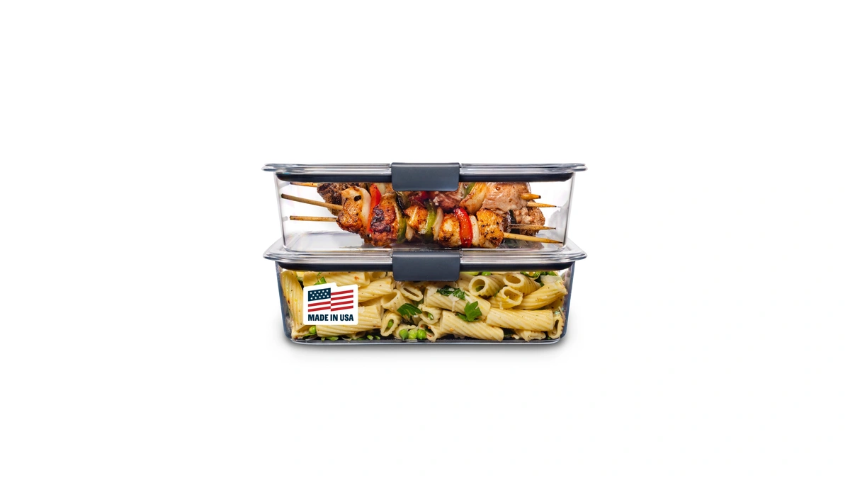 Rubbermaid Brilliance Bpa-free Food Storage Containers With Lids, Airtight Clear