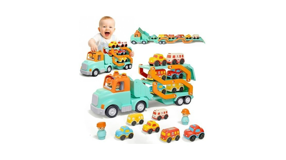 Veslier Toddler Truck Toys For Boys Girls Age 18m+, 30
