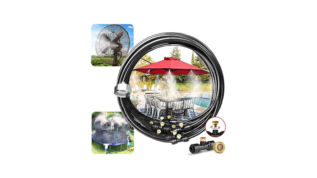 Landgarden Outdoor Misting Cooling System,misting Line,brass Mist Nozzles For Patio