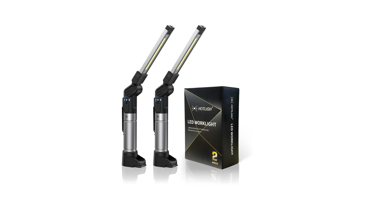 Hotligh Work Light Rechargeable - 800 Lumens Work Light With