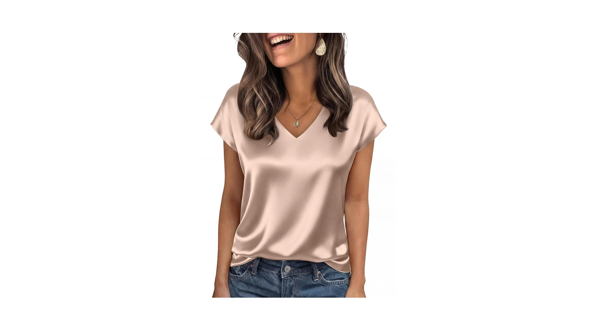 Womens Blouses Summer Tops Short Sleeve Shirt...