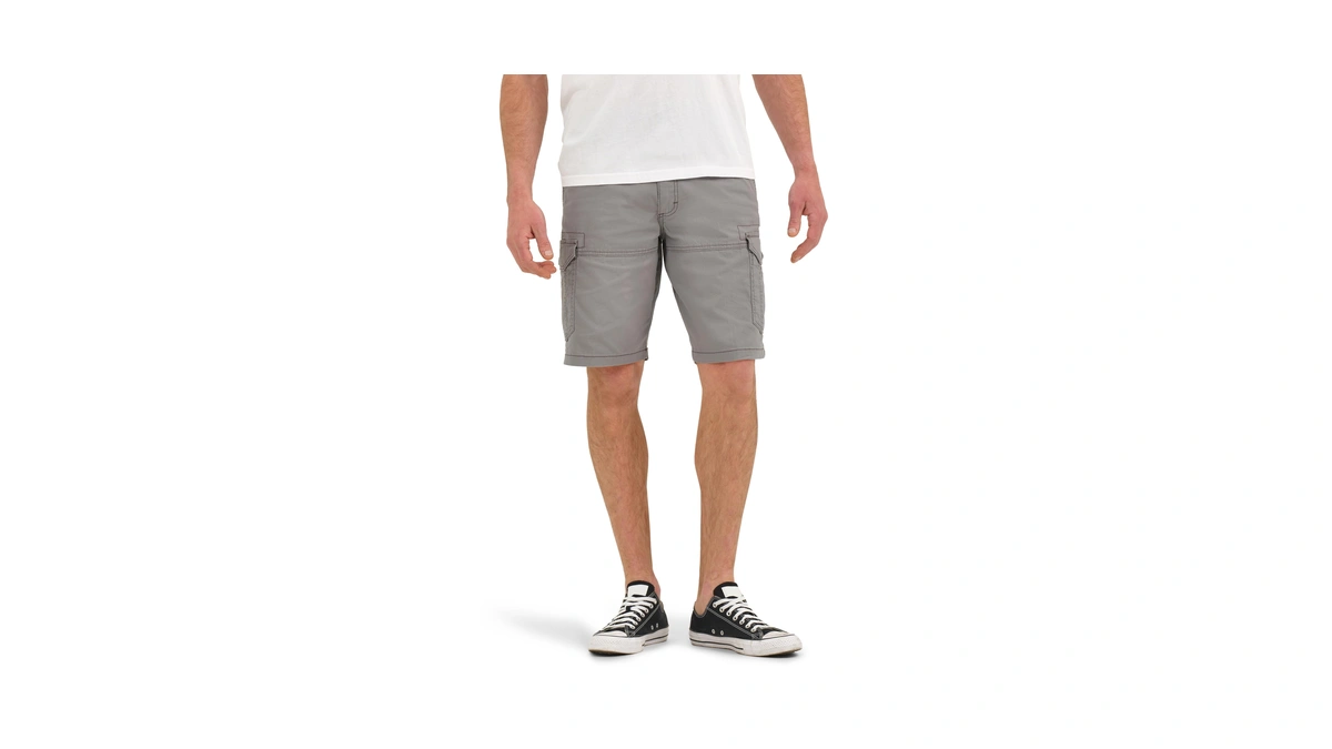 Lee Men's Extreme Motion Swope Cargo Short, Silver, 40