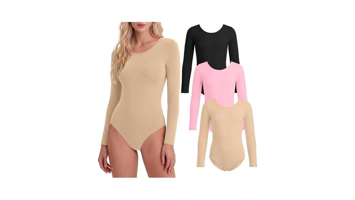 Joymotion 3 Pack Women's Long Sleeve Leotards For Ballet Dance