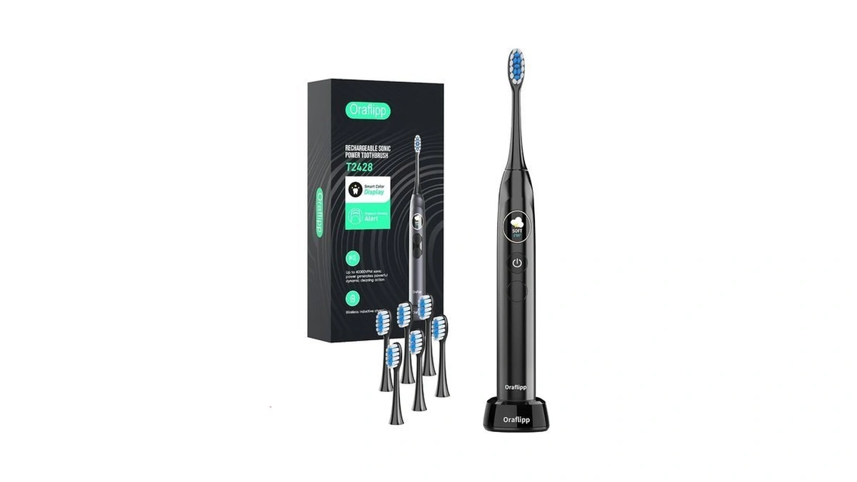 Oralflipp Sonic Electric Toothbrush - Smart Led Display & Visual