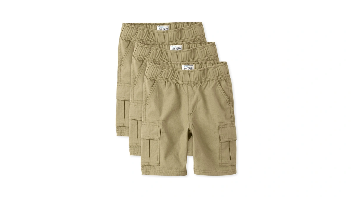 The Children's Place Boys Pull On Cargo Shorts, Flax, 4