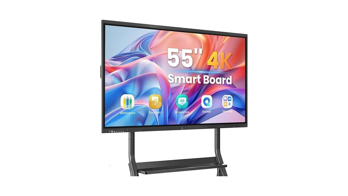 55'' 4k Uhd Smart Board, Interactive Digital Whiteboard, 20-point Touchscreen,