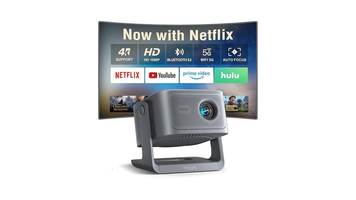 【now With Netflix & 3000ansi】smart 4k Projector With Wifi And
