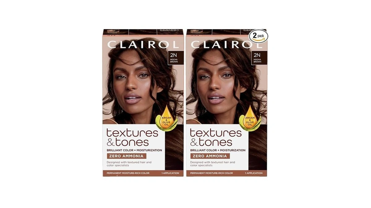 Clairol Textures & Tones Permanent Hair Dye, 2n Mocha Brown