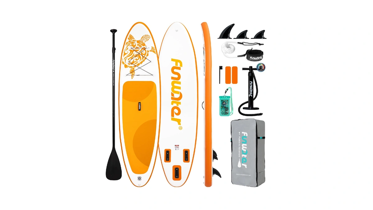 Funwater 10'6×33"×6" Inflatable Stand Up Paddle Board With Premium Sup