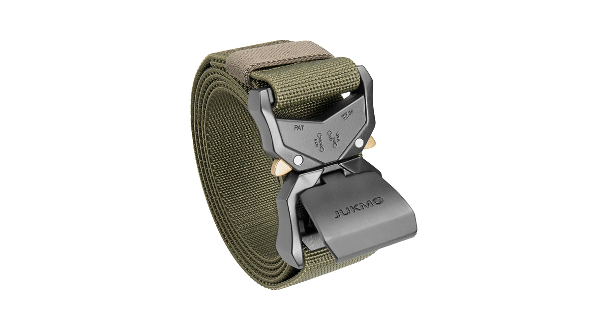 Jukmo Tactical Belt, Military Hiking Rigger 1.5" Nylon Web Work