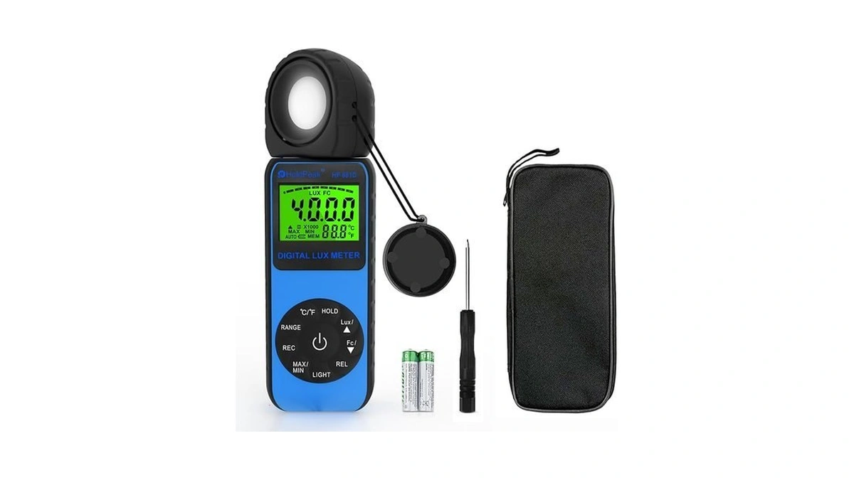 Holdpeak 881d Illuminance Light Meter, Digital Lux Foot Candles Meter