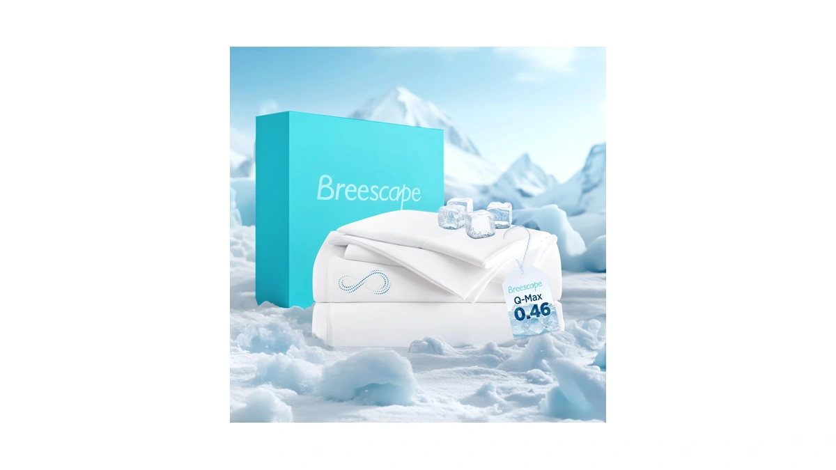 Breescape Cooling Sheets King Size - Blendtek Dry & Cool