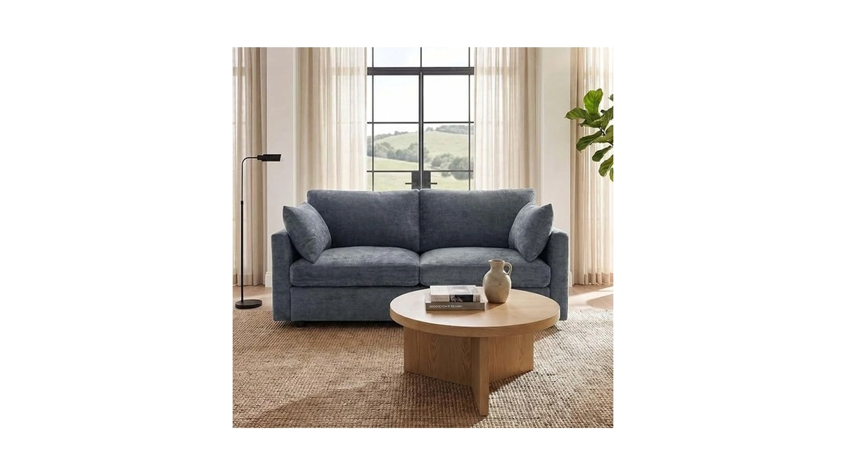 Iroomy Loveseat Cloud Couch For Living Room, Spring Cushion，comfy Modern