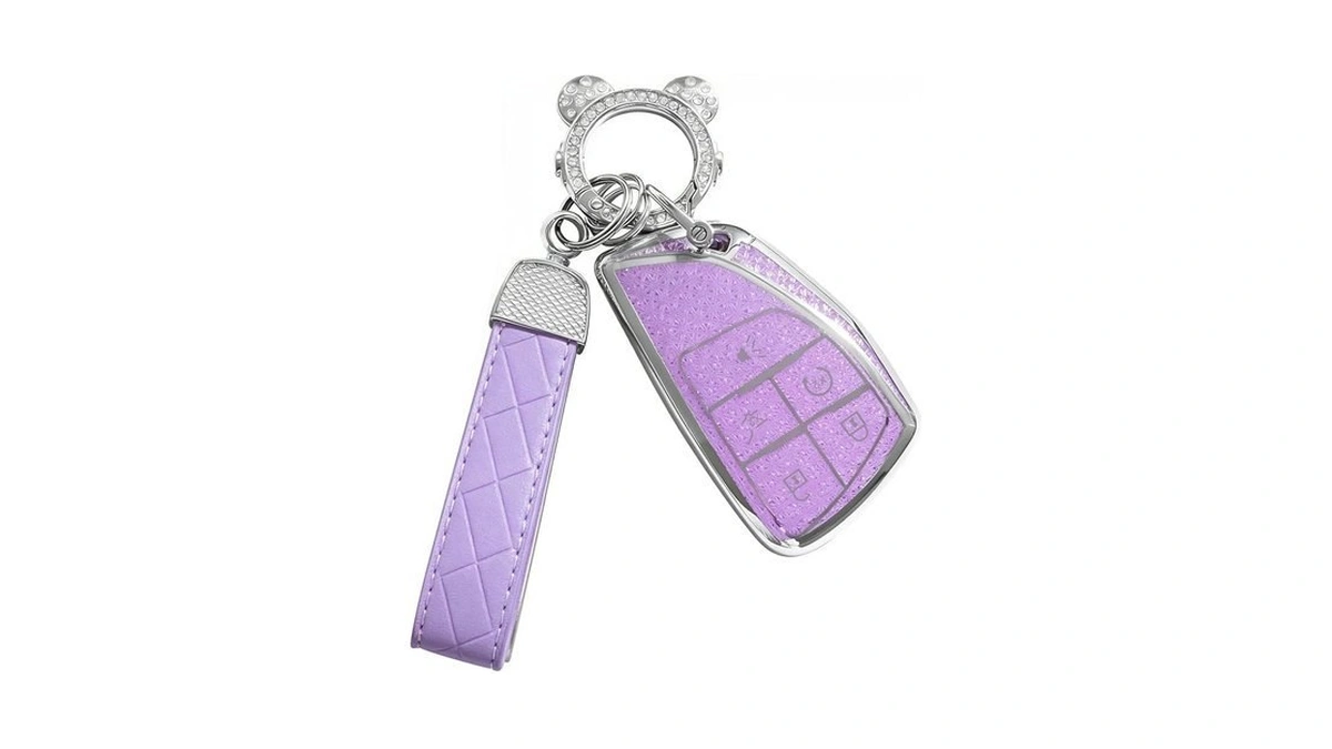 Avalessia For Chevy Key Fob Cover With Keychain,5 Buttons Soft