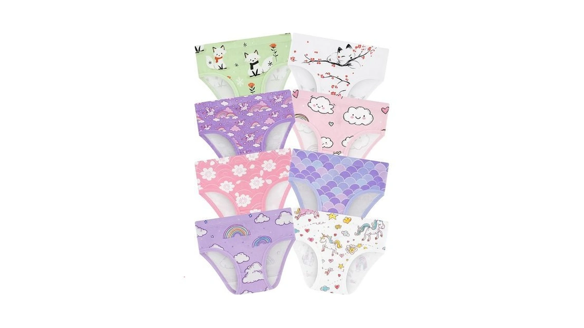 Bliblitata Girls' Underwear,soft Cotton Tagless Panties For Toddlers' & Little