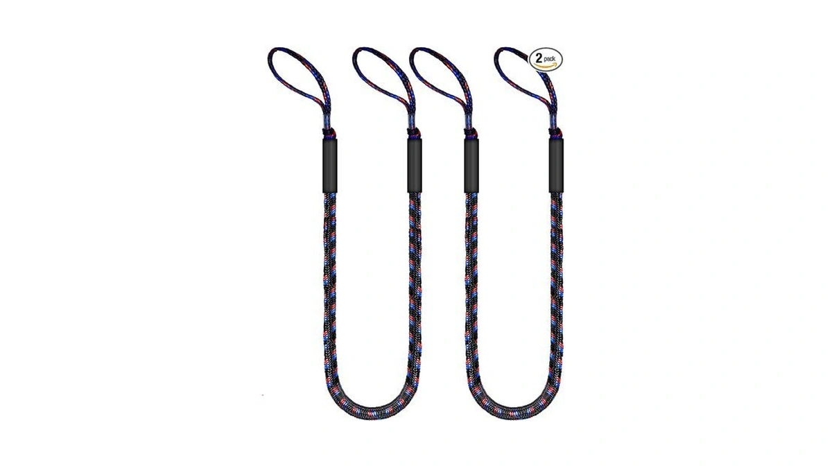 Bungee Dock Lines For Boats With Loops, Boat Tie Downs