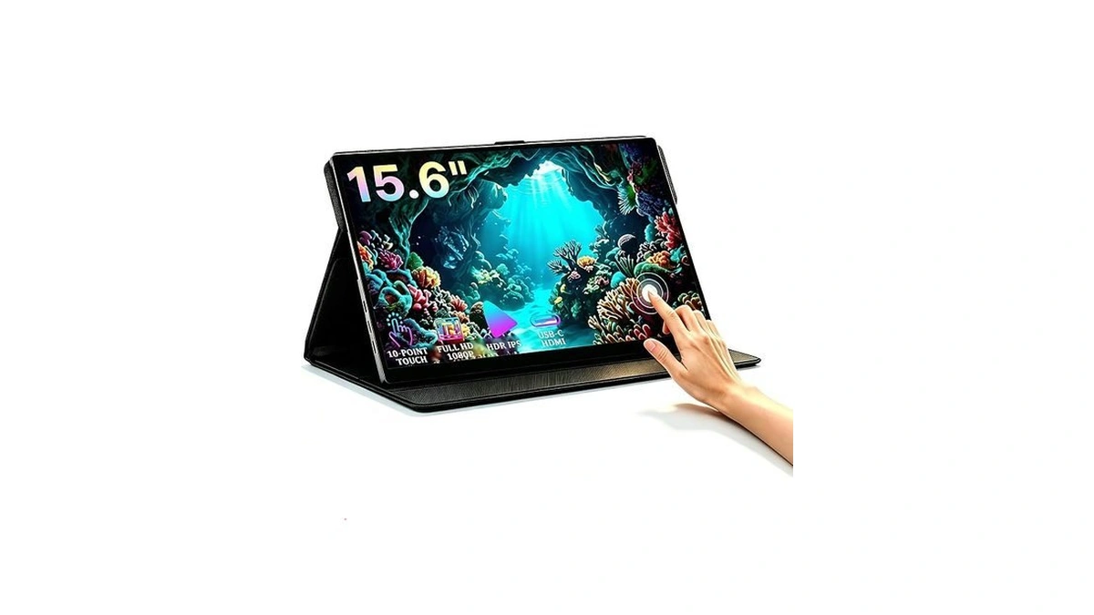 Kooforway 15.6" Fhd Portable Monitor Touchscreen For Laptop
