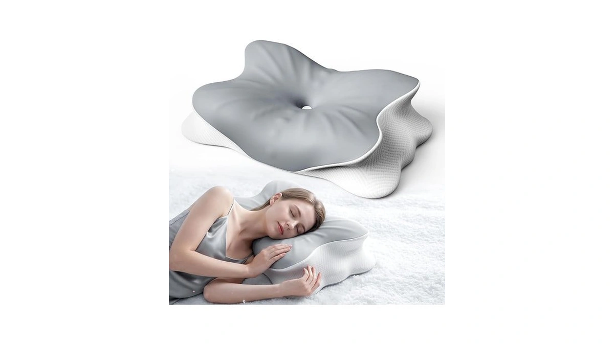 Cooling Cervical Neck Pillow For Pain Relief, Ergonomic Mellow Sleep