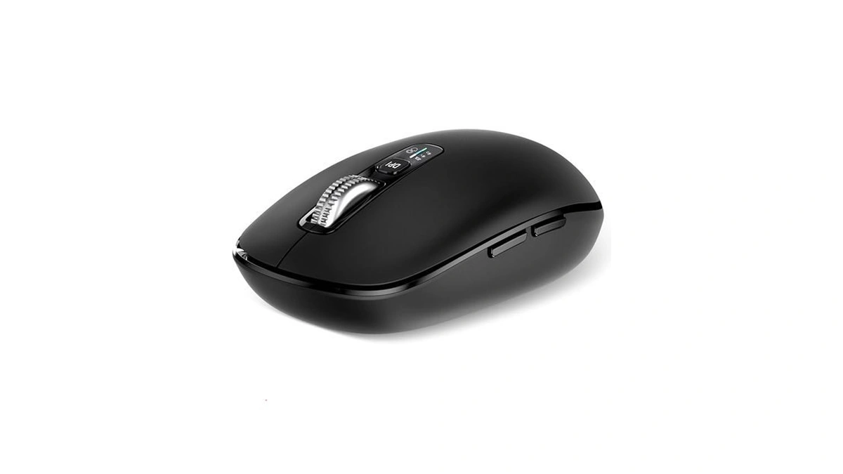 Wireless Bluetooth Mouse,usb+btΓ2,multi Device Ergo Full Size Mouses-big Hand,metal 4-way
