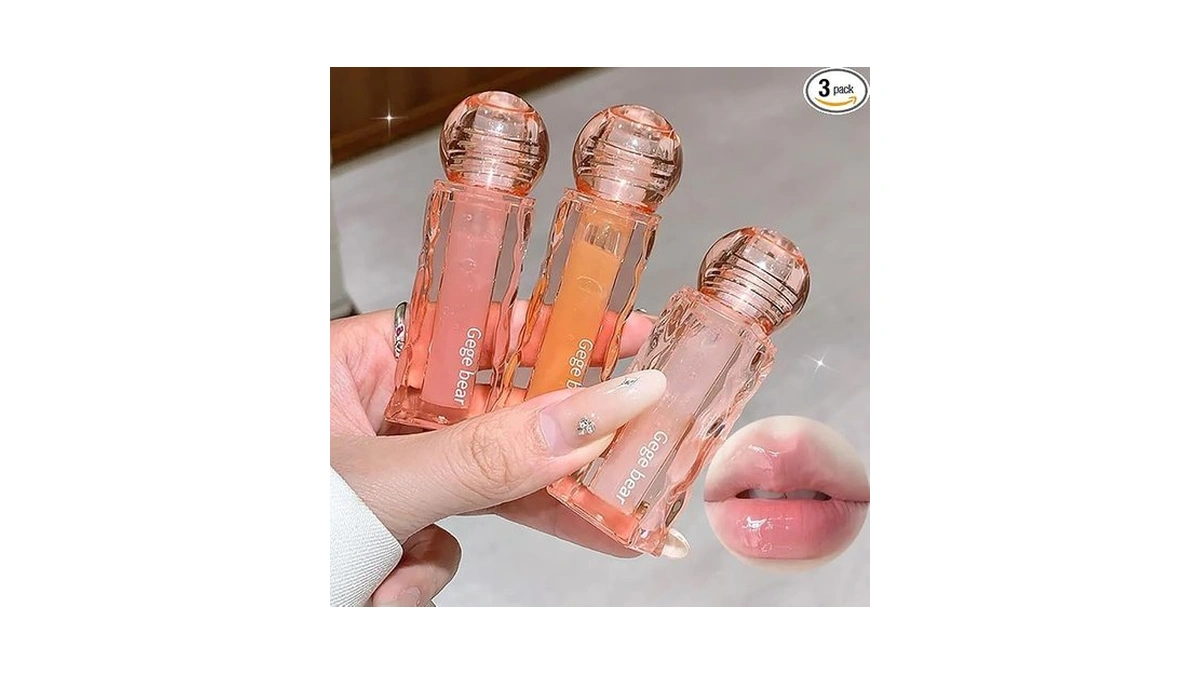3 Pcs Nourishing Fruity Lip Oil Set, Hydrating Long Lasting