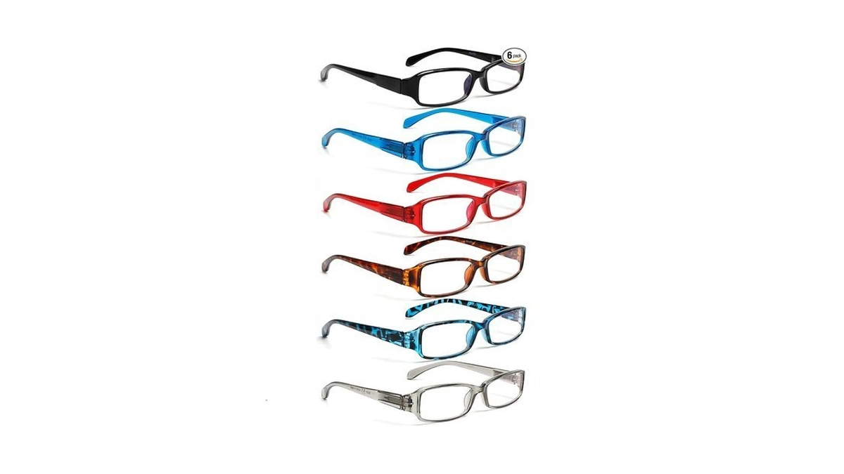 Henotin 6 Pack Reading Glasses For Women, Blue Light Blocking