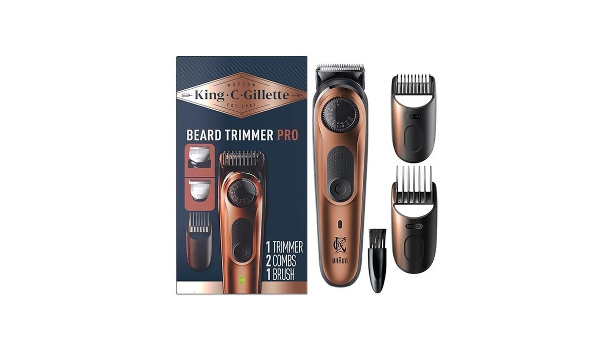 King C. Gillette Beard Trimmer Pro With 40 Beard Length
