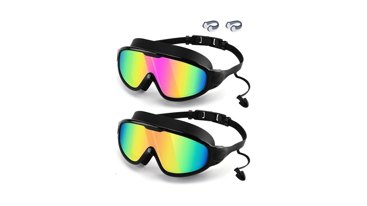 Win.max Swimming Goggles 2 Pack Anti Fog Anti Uv Clear