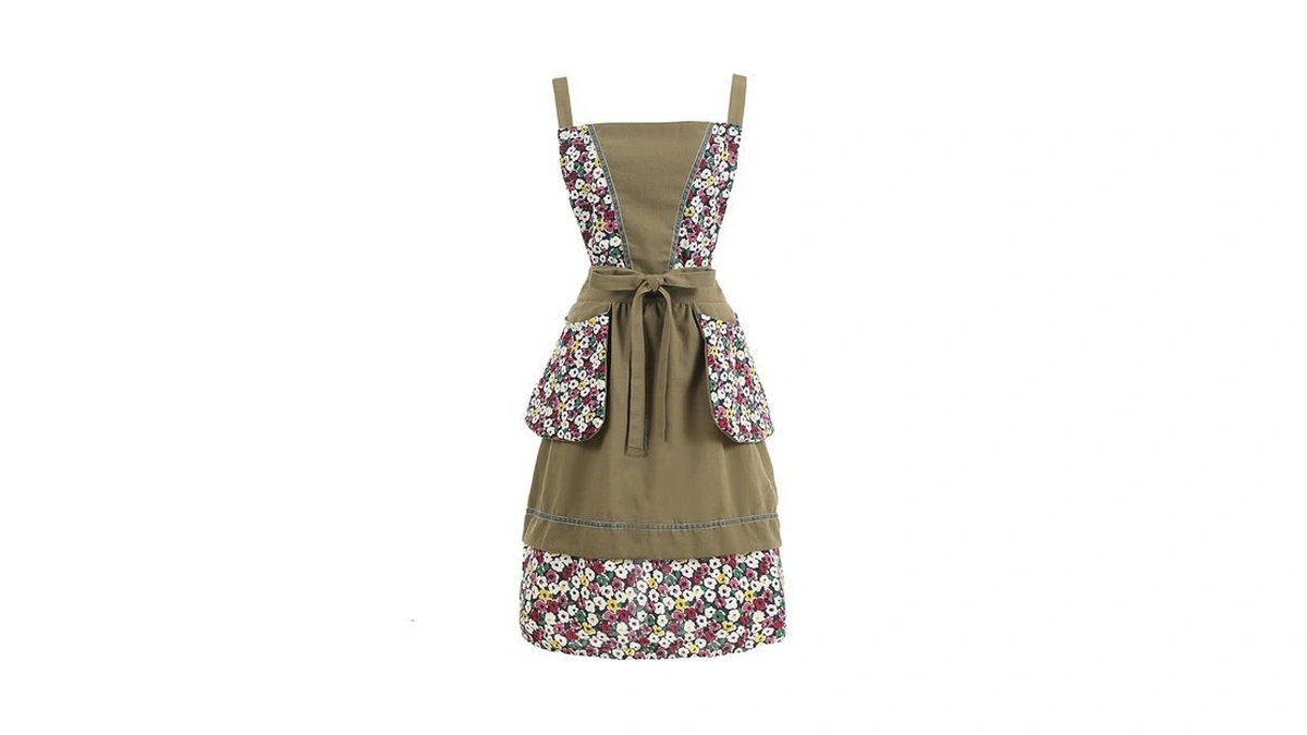 Pinknoke Kitchen Aprons For Women With Pockets Cute Floral Chef