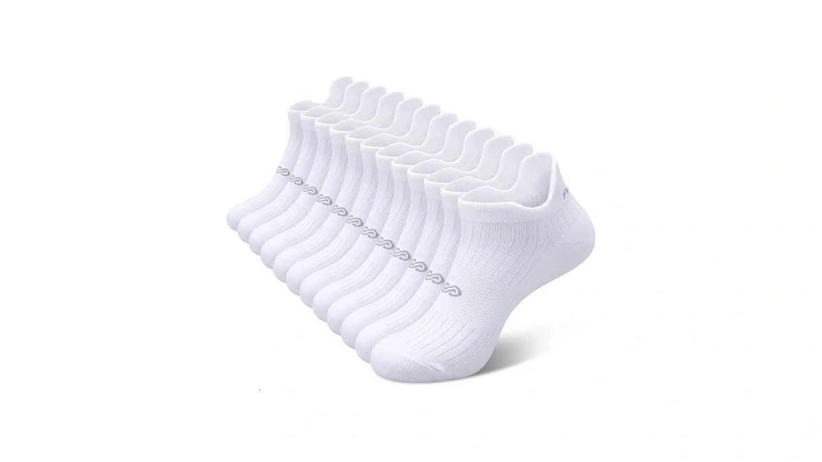 Paplus 6 Pairs Cushioned Running Socks, Breathable Low Cut Athletic