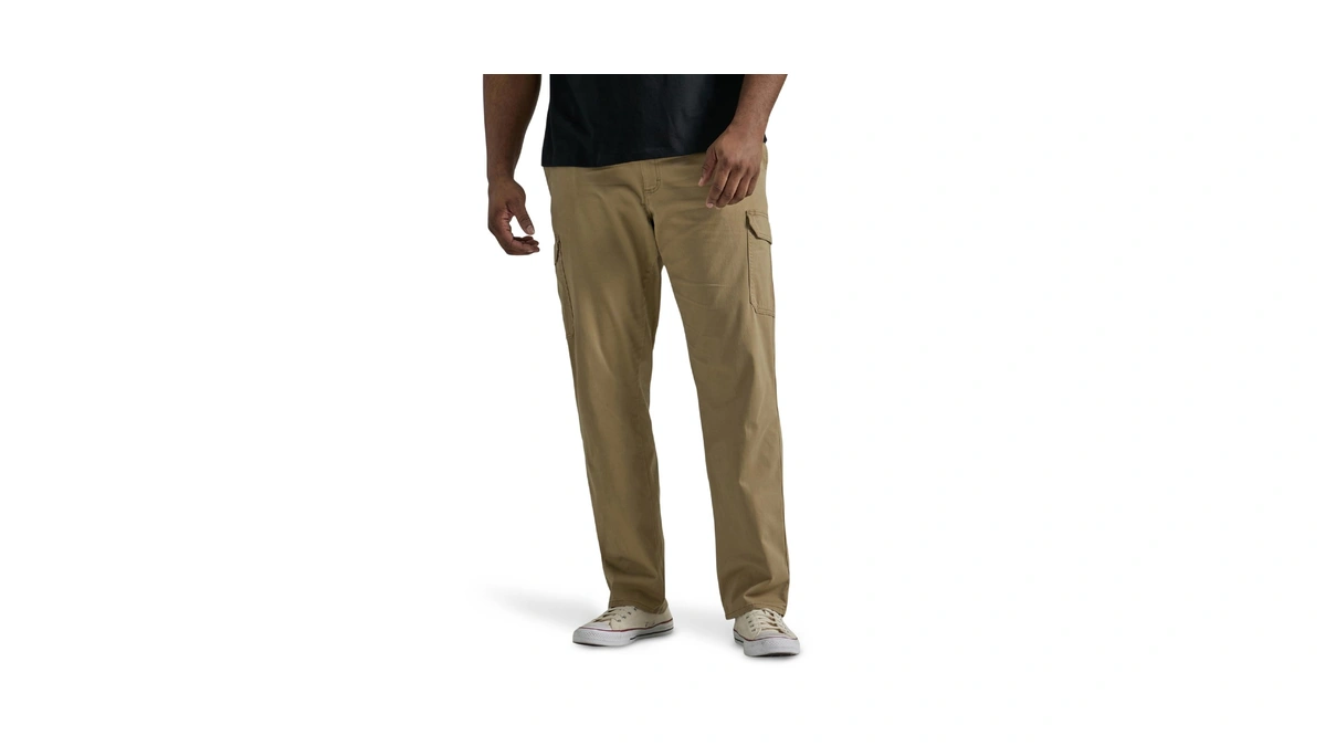 Lee Men's Extreme Motion Twill Cargo Pant Oscar Khaki 40w
