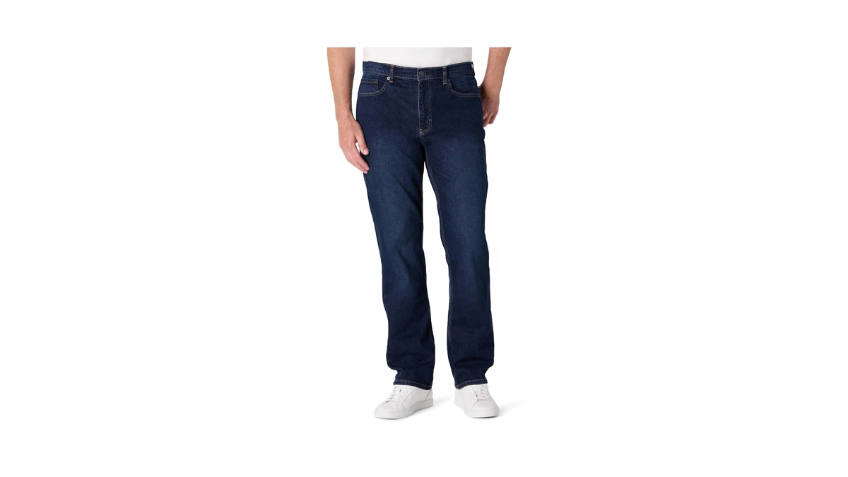Amazon Essentials Men's Relaxed-fit Jeans, Dark Midnight Wash, 29w X